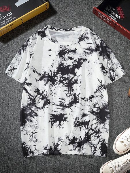 

men tie dye tee b7pa#, White;black