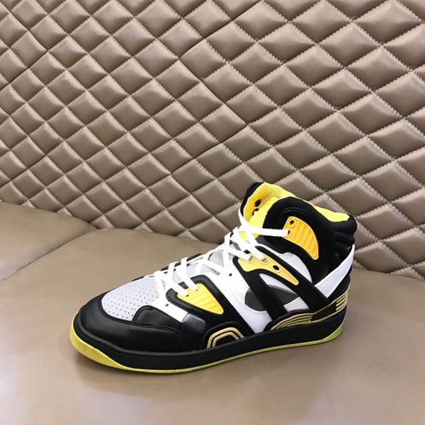 

men and woen's shoes luxury designer brand high-help sneakers casual cowhide soft comfortable with box dust bag, Black