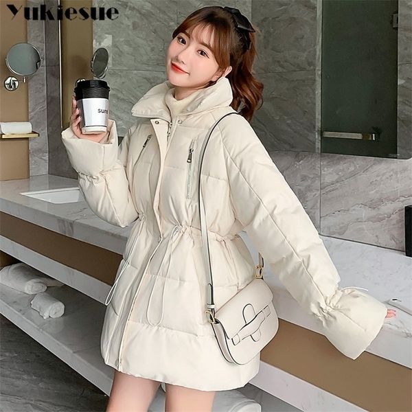 

women s winter jacket parka women bread coat down down woman plu ize 210412, Black