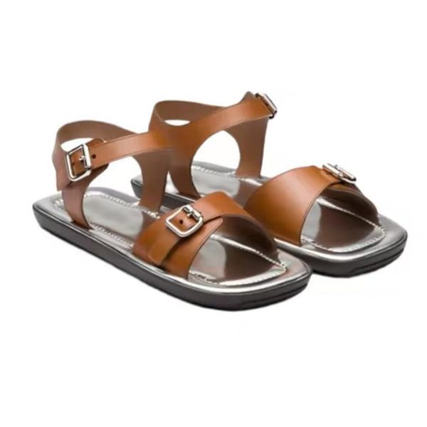 

sandal women design men luxury flat embroidery black slippers shallow beach leisure indoor lace lock full set of accessories shoes
