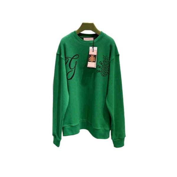 

the new fashion luxury men's hoodie hip hop pineapple cotton hoodies women's oversized hooded sweatshirt long sleeve crew neck, Black