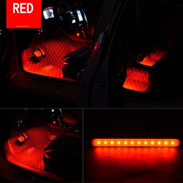

car atmosphere light interior atmosphere foot decorative led colorful remote control voice-activated music rhythm rgb strip