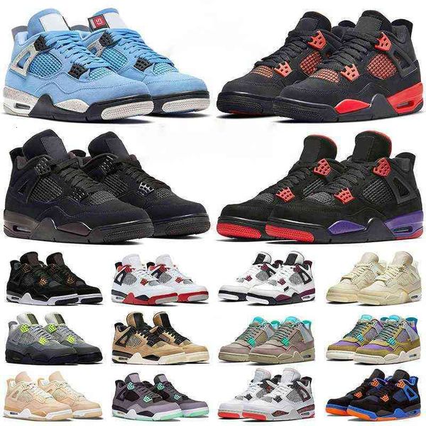 

basketball shoes 4s men women 4 red thunder wild things university blue white oreo neon tour yellow mushroom mens trainers sports