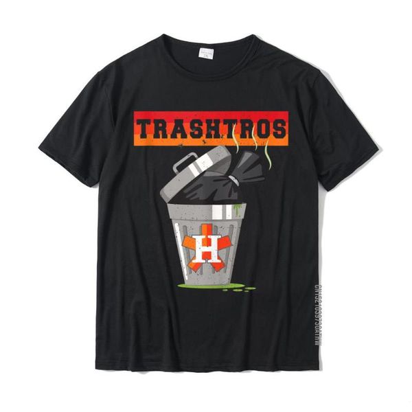 Camisetas masculinas trapaceiros engraçados trapacearam as camisetas da família Houston Trashtros para masculino à venda algodão