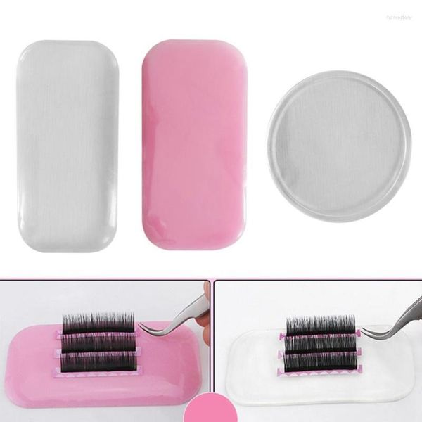 Ciglia false in silicone/vetro per ciglia di ciglia estensione pallet pad horsh strumento riutilizzabile individuo facile raccolta strumento utensile Harv2