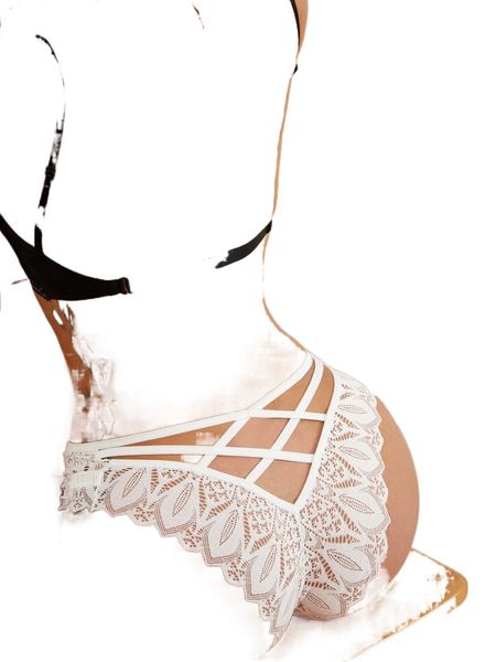 

cut-out criss cross panty z1rx#, Black;red