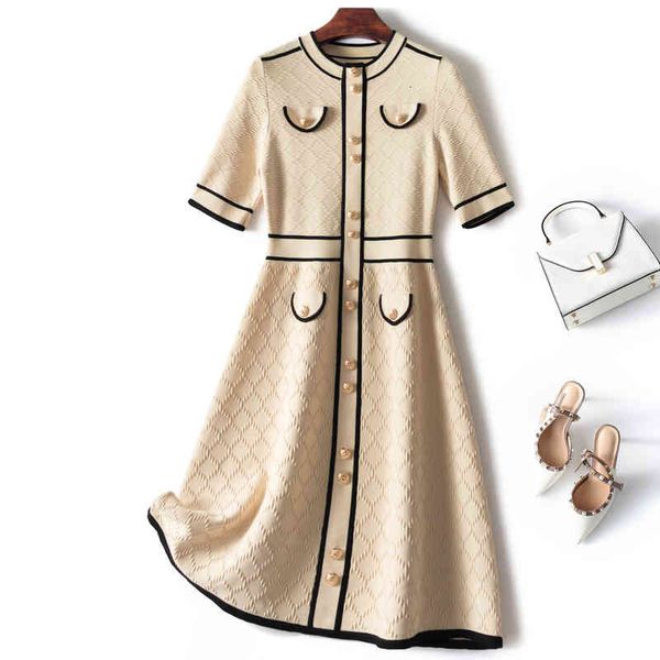 

casual dresses original order removed from the cabinet cut label and exported to france. more than one summer high waist round neck small fr, Black;gray