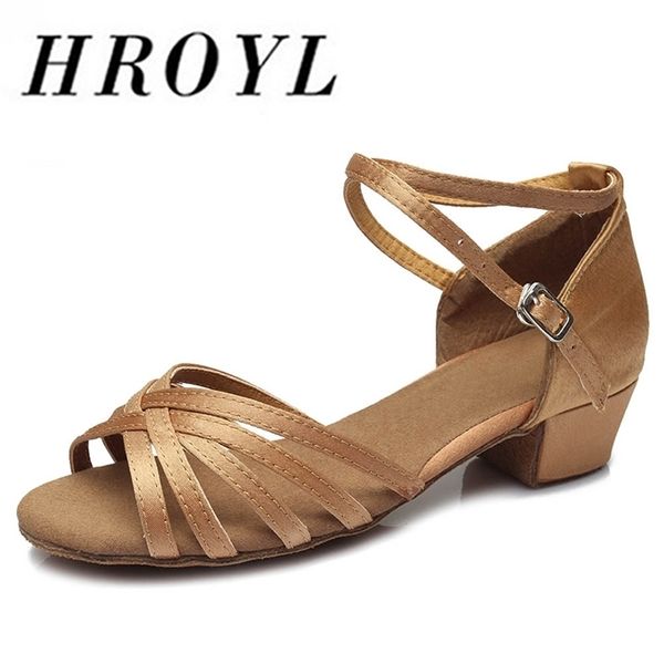

arrival wholesale girls children/child/kids ballroom tango salsa latin dance shoes low heel shoes 20 colors 220507, Black