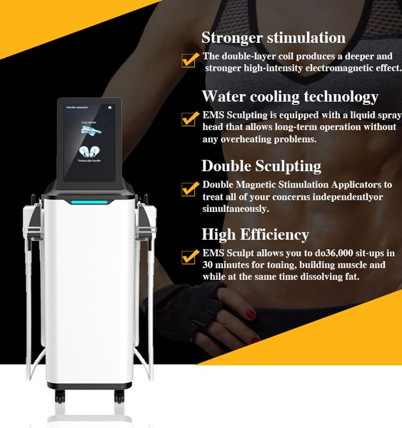 

ems sculpt slimming machine emslim+cryolipolysis 2 in 1 muscle sculpting muscle trainer hi-emt hip lift fat e body shaping weight loss beaut