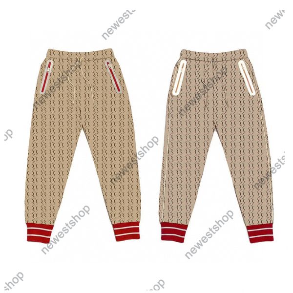 

2022 spring autumn paris mens pants designer women jacquard pant womens pant letter print trousers fashion canvas casual trouser, Black