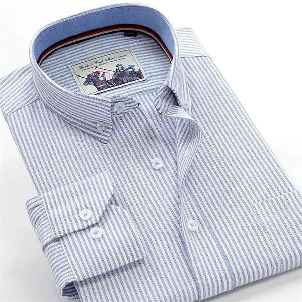

6xl 7xl 8xl 9xl 10xl elegant classic youth men's business casual striped long sleeve shirt autumn brand big size loose shirt 210331, White;black