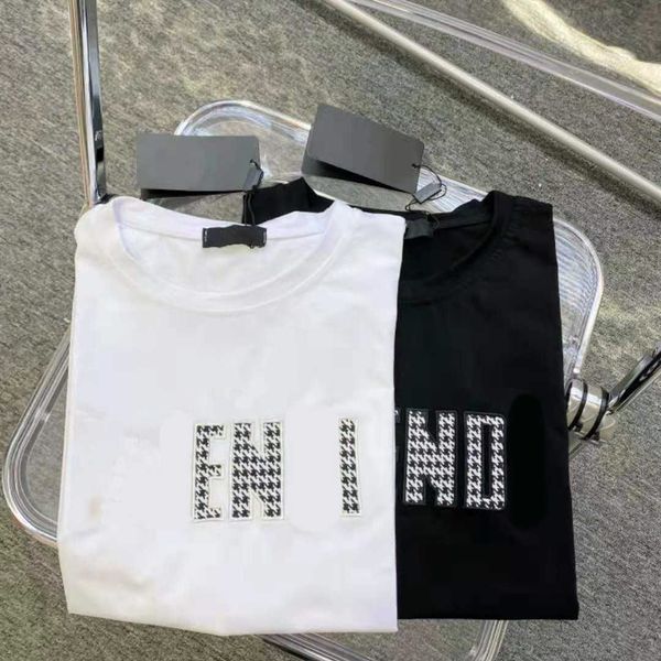 

new 2021 spring and summer fenjia simple thousand bird lattice splicing fashion fresh girl short sleeve, White