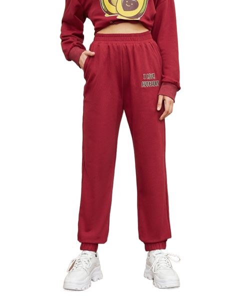 

x tobefonseca slant pocket slogan embroidery sweatpants 05qg#, Black;white