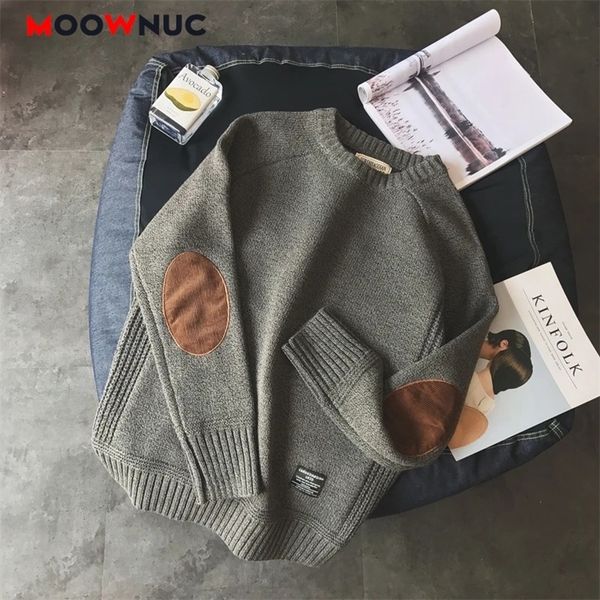 

casual pullover hombre fashion sweater for men warm solid high-quality spring autumn long sleeve male fit youth v-neck 201126, White;black