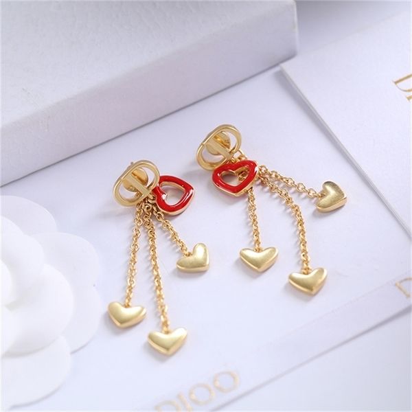 

2022 36% off designer jewelry d di family pearl earrings letter bracelet necklace for women's valentine's day, Golden