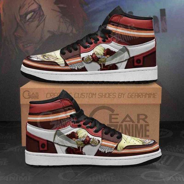 

gurren lagann viral sneakers anime shoes, Black