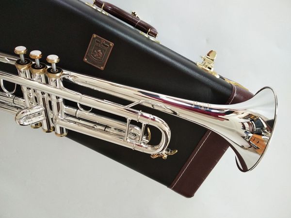 Baha Stradivarius Top Trompet LT197S-99 Müzik Enstrümanı BB Trompet Altın Kaplama Profesyonel Sınıf