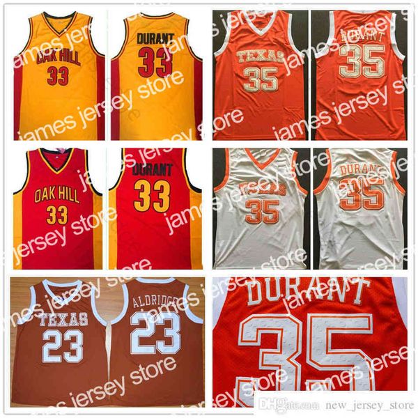 

new ncaa texas longhorns college basketball jerseys shirts lamarcus #23 aldridge kevin 35 durant, Black