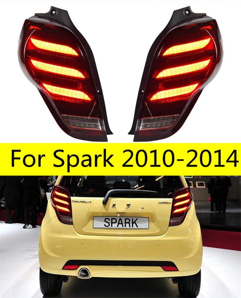 

automotive parts taillight for spark 2010-2014 led taillights rear lamp led signal reversing parking lights daytime running lamps