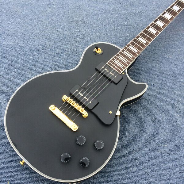 

diy brand new matte black 6 string electric guitar