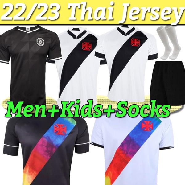 

22 23 vasco da gama soccer jerseys negresco german cano talles magno football shirts jose gabriel matheus raniel santana jersey camisa vasco, Black;yellow