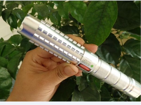 

high power military 5000000m 532nm green laser pointer flashlight light lazer focus hunting with 5 star caps