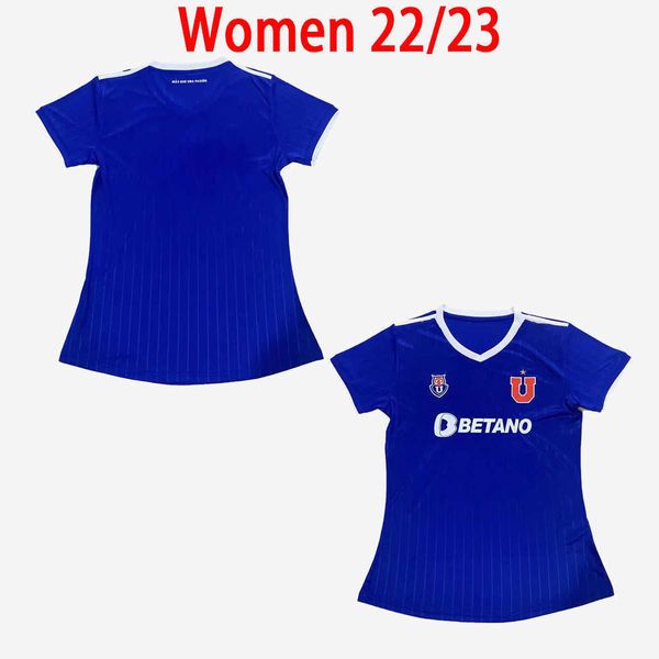 

women 2022 2023 club universidad de chile soccer jerseys girls kit 22 23 lsoteldo oroz henriquez beausejour echeverria camiseta ladies, Black;yellow