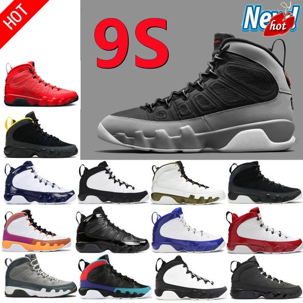 

new arrival 9 ix 9s men women basketball shoes bred university blue gym chile red unc cool grey racer blue statue anthracite sport sneakers, Black