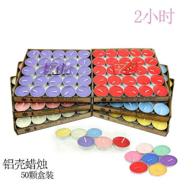 

factory outlet straight colored aluminum shell butter candles for 2 hours 50 box type bar tick