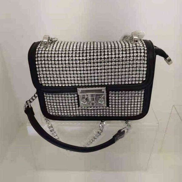 

shoulder bags diamond pu bag ins tiktok red chain live women's bag 0321