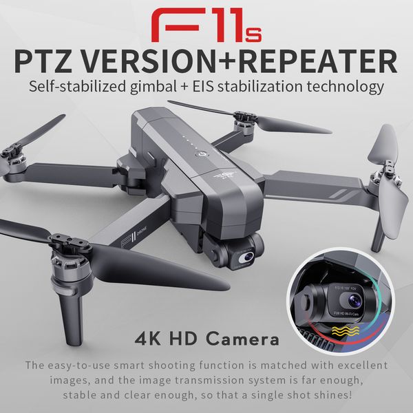 F11s PRO 4K Drohnen Luftaufnahmen HD EIS elektronische Bildstabilisierung Gimbal-Version Kamera Professionelle RC Hubschrauber Selfie Drohne DHL Schiff