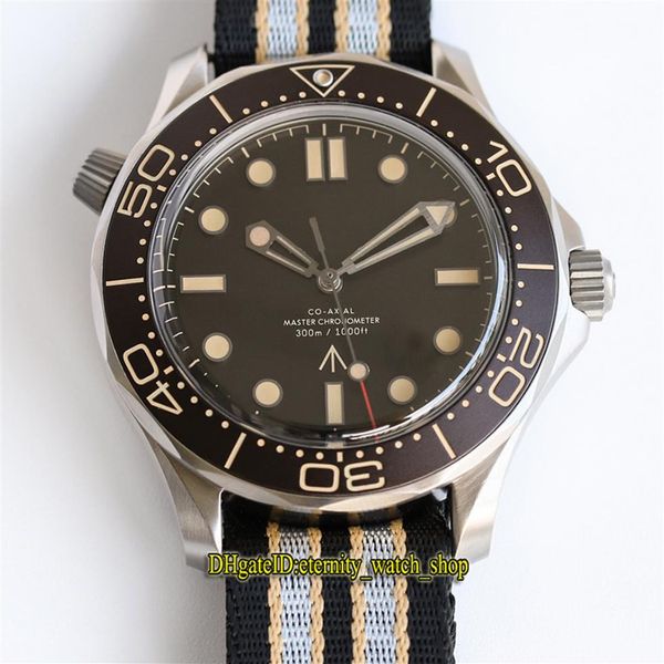 

eternity watches orf latest 8806 automatic no calendar gear mens watch diver 300m 007 james bond no time to die 210 92 42 20 01 300q, Slivery;brown