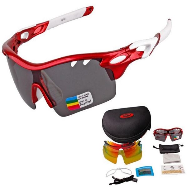 

new design xq-182 polarized sports sunglasses sun glasses with 3 interchangeable lenses for men women baseball cycling runing282a, White;black