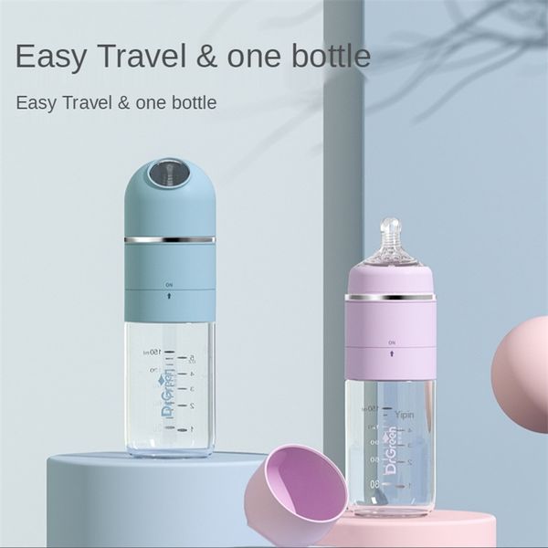 

born baby glass feeding bottle widecaliber fast flushing anticolic night milk cute water without thermostat 220713