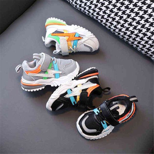 

2022 0-3y boys baby outdoors sports shoes kids sneakers girls breathable casual shoes soft-soled toddler shoes eur 21-30 g220517, Black;red
