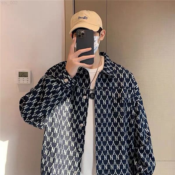 

men autumn casual jacket baseball bomber male fall ins handsome coat street wear loose plus size xxxl letters print windbreaker t220716, Black;brown