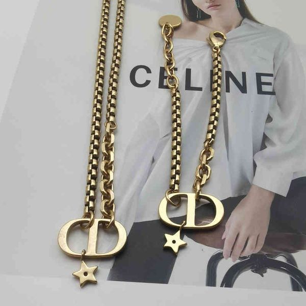 

fashion new jewelry trend luxury brand designer wholesale d family letter temperament high sense female, Silver