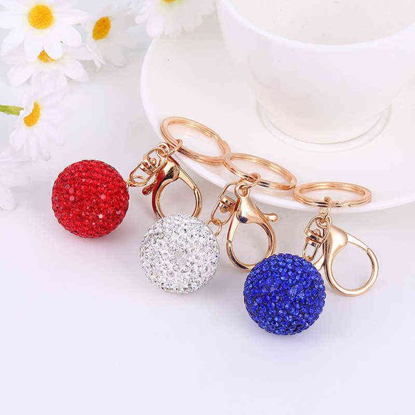 

ball key golf chain ring bag accories red, blue and white, Slivery;golden