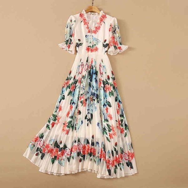 

casual dresses summer dress women's three-dimensional petal v-neck nail bead crimp large swing 985p, Black;gray