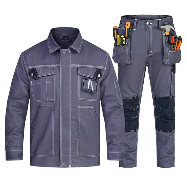 Tute da uomo Tute da saldatura Abiti protettivi per riparazioni auto Con cinturino riflettente Abbigliamento da lavoro Utensili durevoli Uniforme Meccanico Multi-PocketMe