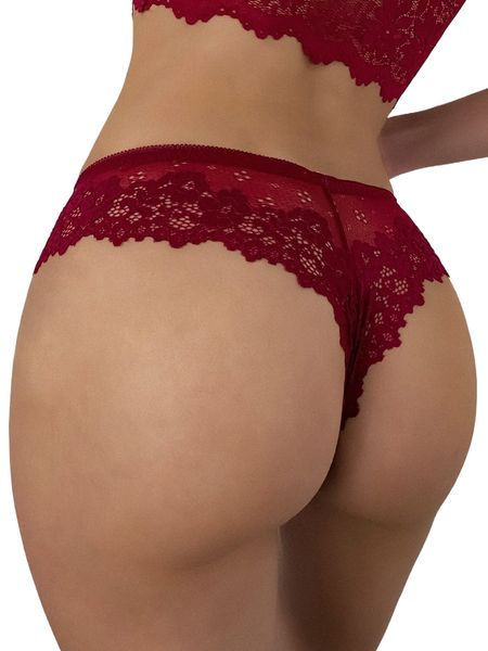 

floral lace panty a1cs#, Black;red