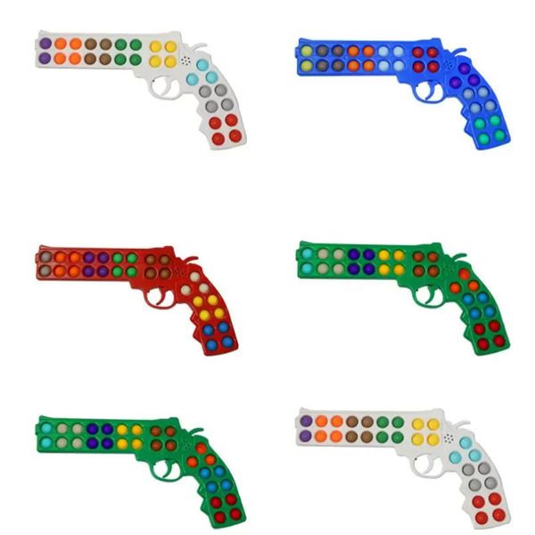 

new decompression toy glowing band music toy gun 4colors shiatsu bubble childrens gift party favour wholesale