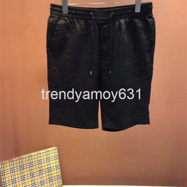 

men's pants men's cotton linen shorts washed casual pants luxury menswear wechat, Black