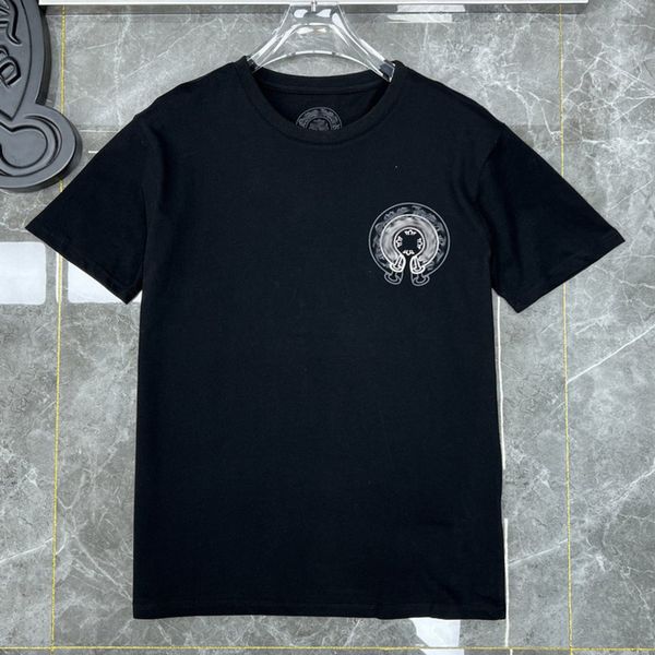 

classic mens t shirt fashion ch brand letter sanskrit cross pattern sweater t-shirts designers pullover cotton tshirts woman tees msrl, White;black