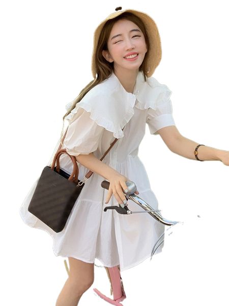 

dazy statement collar puff sleeve dress g1sa#, Black;gray
