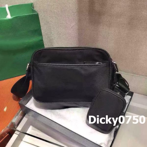 Dicky0750 bolsas masculinas designer crossbody maleta moda composta bolsa de ombro de luxo clássico masculino câmera de grande capacidade lona impermeável atacado