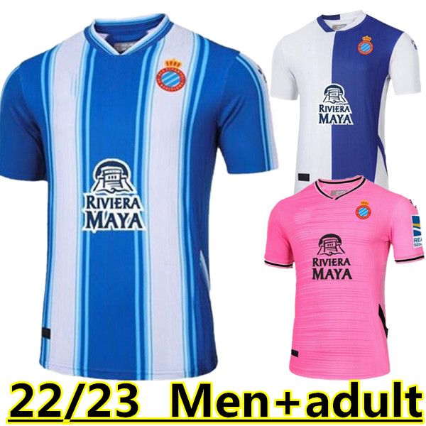 

22 23 rcd espanyol soccer jerseys kids home away third 7 wu lei uado s.darder herrera r.d.t. embarba pedrosa morlanes loren 2022 2023 home j, Black;yellow