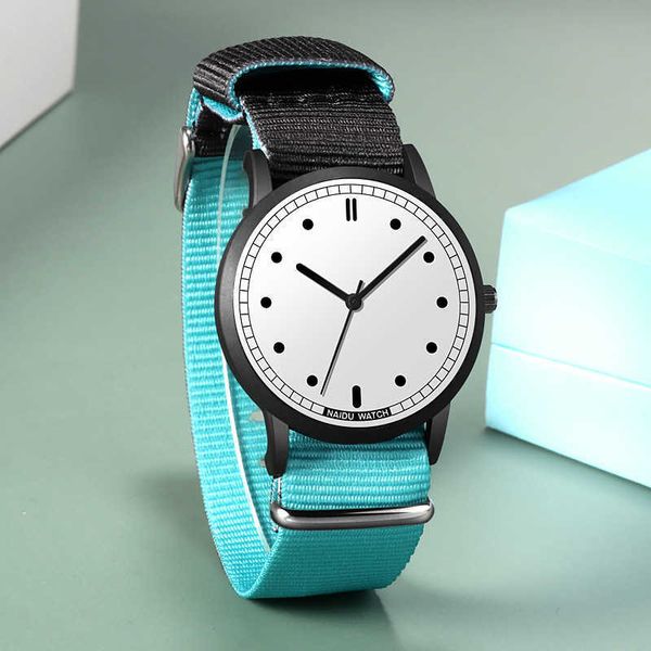 

fashion women watch nylon strap quartz simple round dial ladies clock watches for women's relojes, Slivery;brown