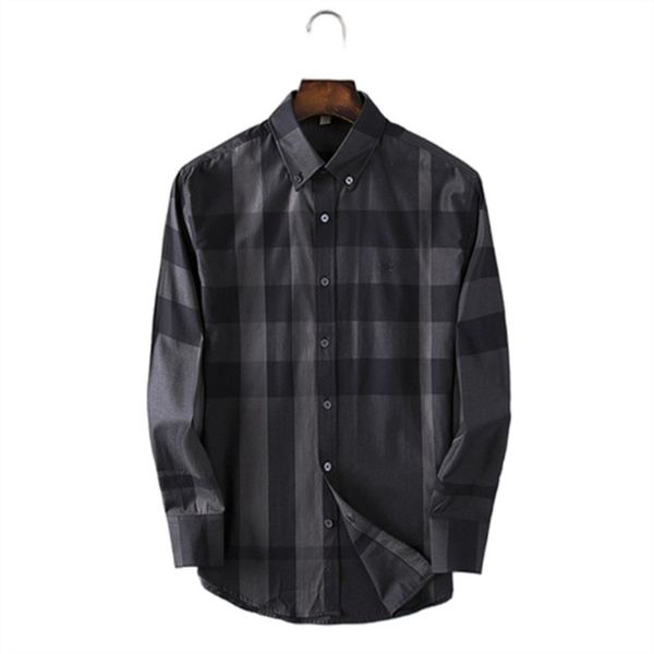 

2022 italian luxury designer menswear casual business shirt social and cocktail shirt brand spring/summer slim fashion a106, White;black