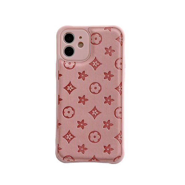 Custodie per cellulari Custodie per cellulari in pelle di design per iPhone 15 Pro Max 14 Cover posteriore con stampa di moda Custodia protettiva di lusso con copertura totale per 13 12 Mini 11 Xs XR X